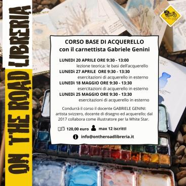 Corso base di acquerello con il carnettista Gabriele Genini